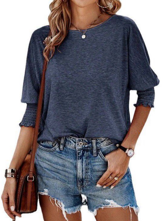 Ladies Stylish Loose Round Neck T-shirt