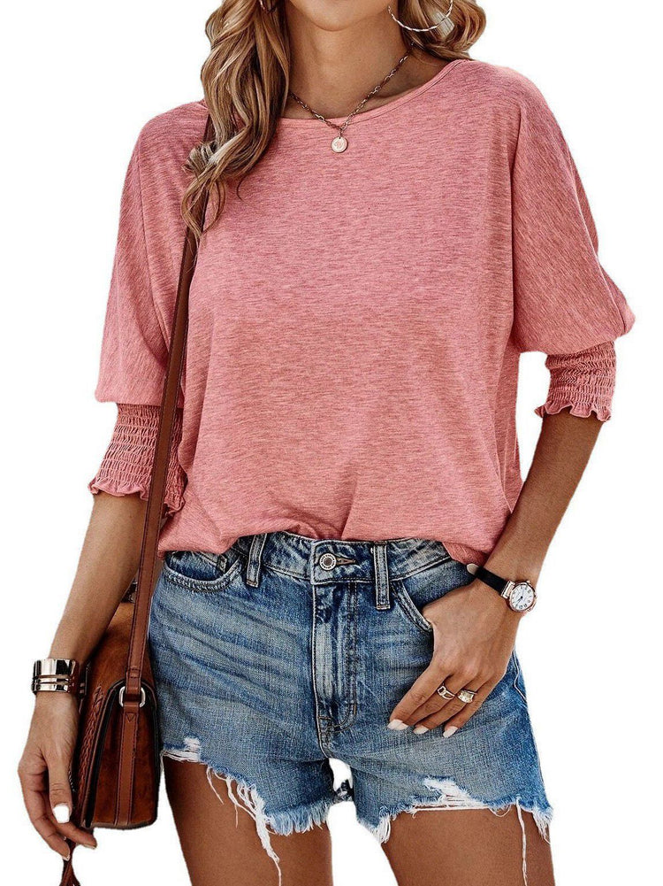 Ladies Stylish Loose Round Neck T-shirt