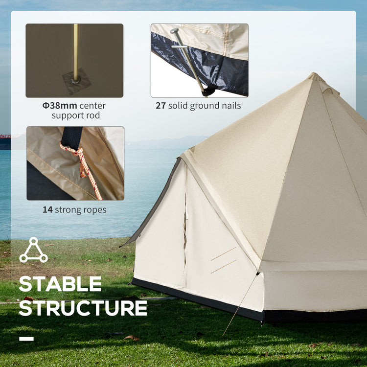 10-Person Large Waterproof Yurt Camping Tent, Perfect for Family Camping, Blue